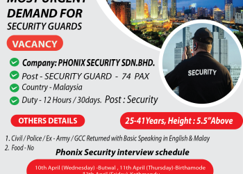 MOST URGENT DEMAND FOR MALAYSIA